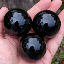 Black Obsidian Spheres, Black Obsidian, Crystal Spheres, Obsidian Balls