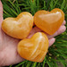 Different view Orange Calcite hearts 