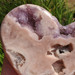 Pink Amethyst Heart, druzy pocket view