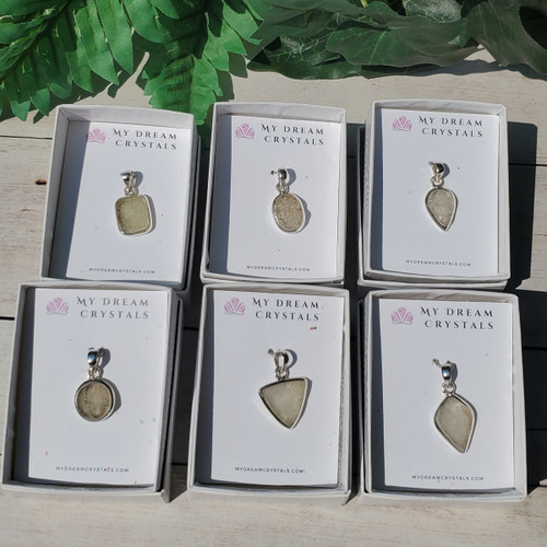 Libyan Desert Glass pendants, All pieces available