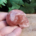 Strawberry Calcite, Rose Calcite Skull