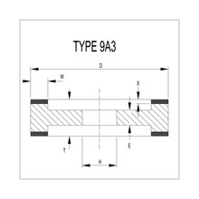 175 x 34 x 20 - 9A3 (D15) Resin Bonded Diamond Double Sided Wheel (DW568)