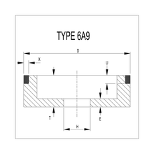 100 x 18 x 25 - 6AAA9 (D91) Resin Bonded Diamond Cup Wheel (DW569)