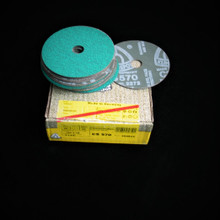 Fibre Disc - 4" P60 Klingspor  CS570 Inox Stainless (204825) Pk 25