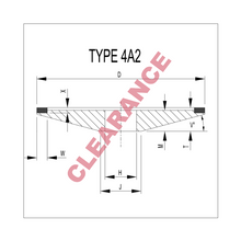 150 x 17 x 31.75 - 4A2 Resin Bonded Wheel (4772)