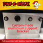 Our customised aluminium support bracket means that this Mains Pressure Poultry Drinker can be installed almost anywhere! Fully assembled with stainless steel bolts and nuts. Guaranteed leak-free!
