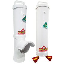 Dine a Chook Feeder and Drinker Twin Cup Kit. Designed for small flocks of up to 8 birds. 
