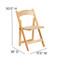Wood Folding Chairs | Natural Wood Wedding Chairs