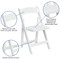 Wood Folding Chairs | White Wedding Chairs