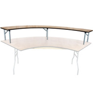 Banquet Tables | Serpentine Bar Topper | Folding Tables