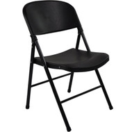 Plastic Folding Chairs | Oversized | Black Plastic Folding Chair