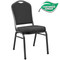 Banquet Chairs | Premium Patterned Black Crown Back