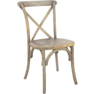 X-Back Chair | Medium Natural With White Grain | Cross Back Chairs