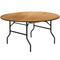Banquet Tables | 5 Foot Round Folding Table | Wood Folding Table