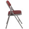 Metal Folding Chairs | Burgundy Padded Folding Chairs