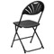 Lightweight Black Fan Back Plastic Folding Chairs | Foldable Chairs