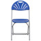 Lightweight Blue Fan Back Plastic Folding Chairs | Foldable Chairs