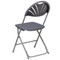 Lightweight Gray Fan Back Plastic Folding Chairs | Foldable Chairs