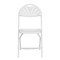 Lightweight White Fan Back Plastic Folding Chairs | Foldable Chairs