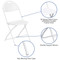 Lightweight White Fan Back Plastic Folding Chairs | Foldable Chairs