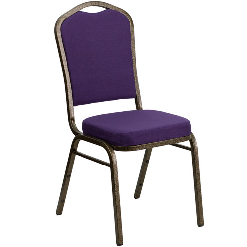 Banquet Chairs | Purple Fabric | Stackable Chairs