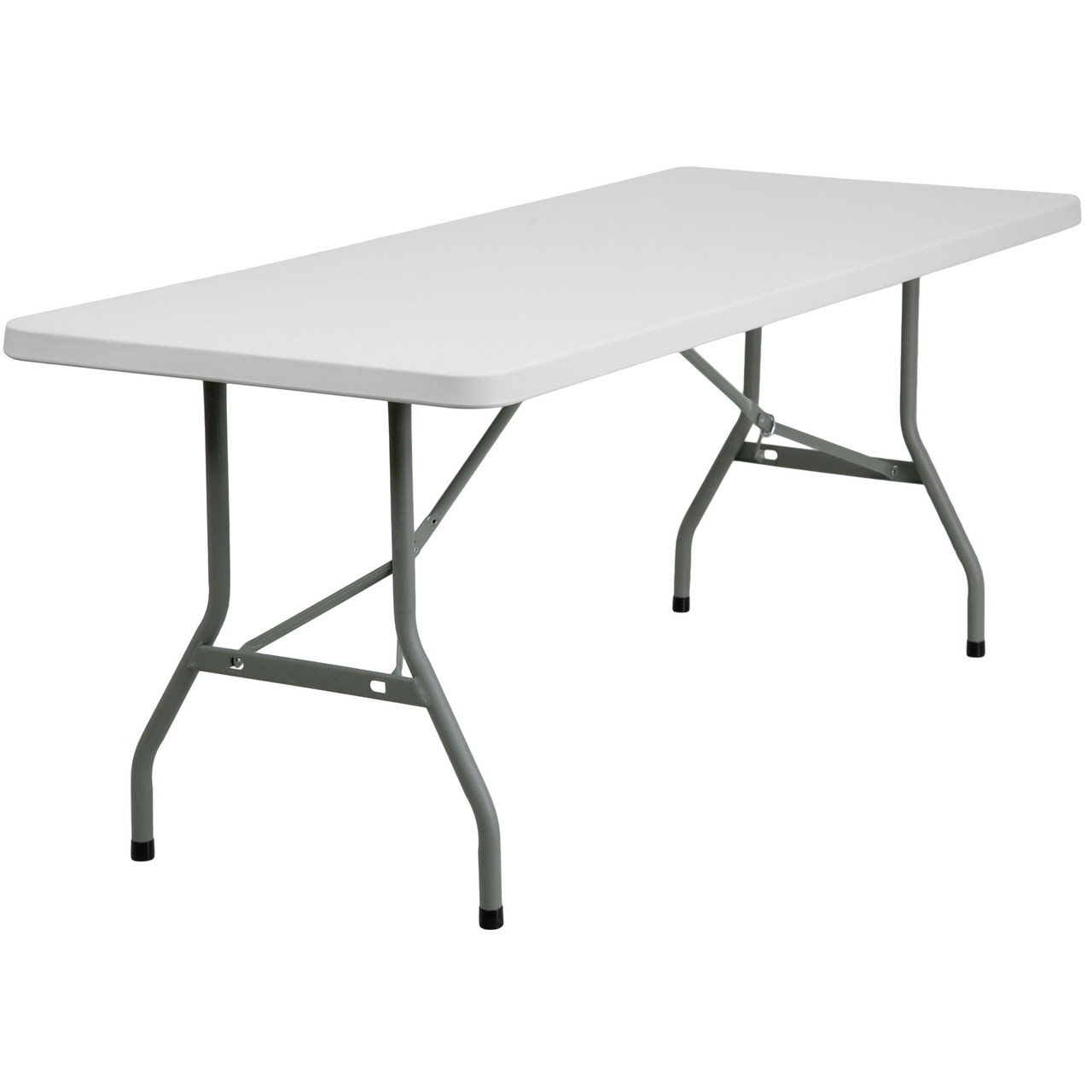White Top Commercial Grade 60-inch Folding Table Holds up to 330 lbs 