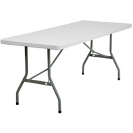 30" x 72" Plastic Folding Banquet Table | 6 ft. Folding Tables