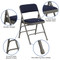 Metal Folding Chairs | Navy Padded Folding Chairs