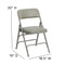 Metal Folding Chairs | Gray Vinyl Padded Folding Chairs