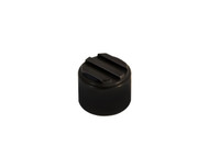 Billet Dimmer Switch Cover Ribbed; Black Anodized - All American Billet DSCR-B