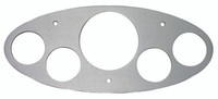 1932 Ford Billet Dash Insert W/ 5 Gauge Holes; Machined Finish W/ Clear Anodized - All American Billet MT61ANP