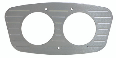 1933 Ford Billet Dash Insert Ball Milled W/ 2 Gauge Holes; Machined Finish - All American Billet MT62RB