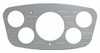 1933 Ford Billet Dash Insert Ball Milled W/ 5 Gauge Holes; Machined Finish - All American Billet MT63RB