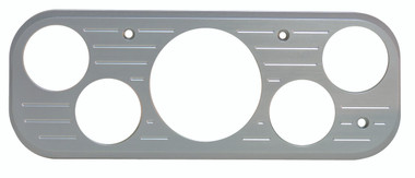 1937 GMC Billet Dash Insert Ball Milled W/ 5 Gauge Holes; Machined Finish W/ Clear Anodized - All American Billet MT67ANB