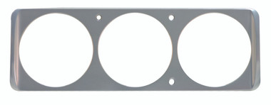 1937 Chevy Billet Dash Insert Ball Milled W/ 3 Gauge Holes; Machined Finish W/ Clear Anodized - All American Billet MT69ANP