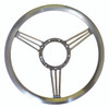 Billet 14" Diameter Banjo Steering Wheel; Polished Finish - All American Billet 4502-P