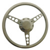 Billet 14" Diameter Classic Steering Wheel; Machined Finish - All American Billet 4501