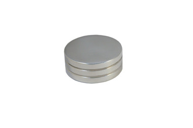 Billet Air Cleaner Nut Standard W/ Grooves; Polished Finish - All American Billet ACNS125-P