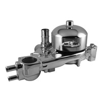Chevy LS 1, 2, 3 & 6 Aluminum Serpentine System Reverse Rotation Water Pump; Polished Finish - All American Billet 1310B