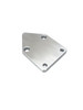 Billet Fuel Block Off Plate For Small Block Chevy; Plain, Machined Finish - All American Billet FBOSBC