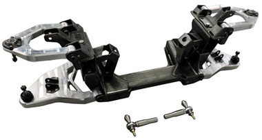1963-1972 GM C10 Pickup Front Suspension W/ Billet Arms & Coilover Brackets - All American Billet 6372GMFS-BACO