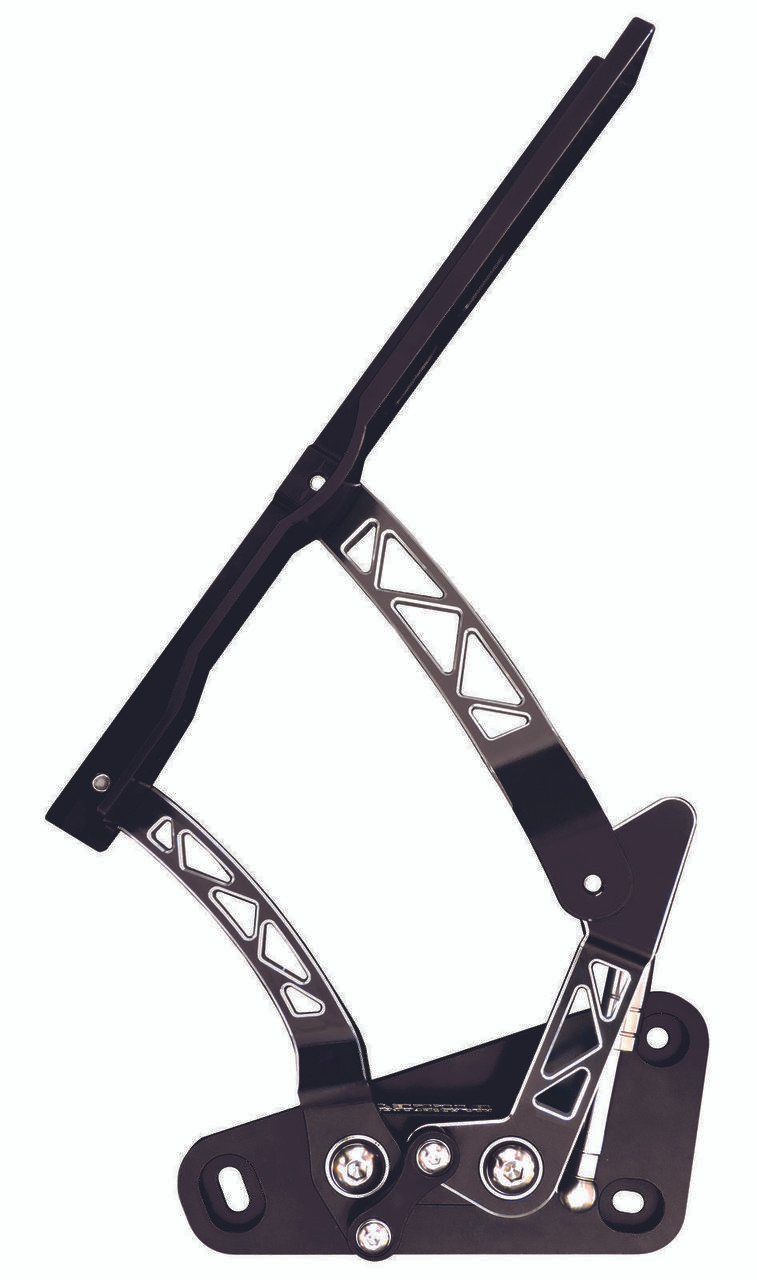 19731980 Chevy C10 Billet Hood Hinges With Cutouts; Silverline Series