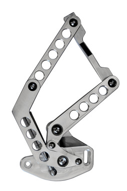 1960-1966 GM Billet Hood Hinges With Holes; Machined Finish - All American Billet HH-6066CT-H