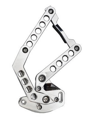 1960-1966 GM Billet Hood Hinges With Holes; Polished Finish - All American Billet HH-6066CT-H-P