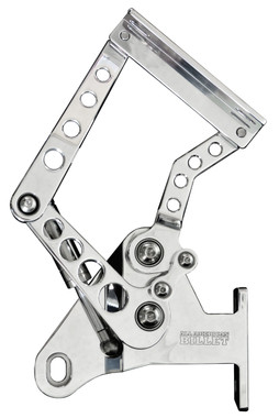 1958-1959 GM Billet Hood Hinges With Holes; Polished Finish - All American Billet HH-5859CT-H-P