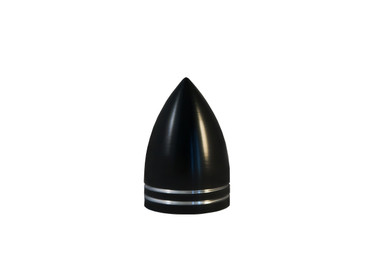 Billet Air Cleaner Nut 1.25" Diameter Bullet; Silverline Series - All American Billet ACNB125-BG