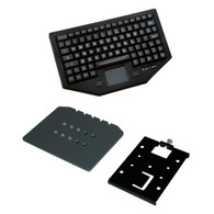 PKG-KB-103* - Rugged In-Vehicle Keyboard and Havis Keyboard Mounting Plate
