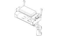 C-ARPB-120* - Hewlett Packard Arm Rest Printer Bracket: Side Mounted Pedestal