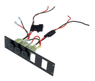 C-LP3-PS2* - *DISCONTINUED*(USE P/N C-LP3-BL2) 3 Lighter Plug Outlet W/ 2 Switch Cut Outs