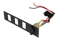 C-LP1-PS3* - *DISCONTINUED*(USE P/N C-LP2-BL3) Lighter Plug Outlet W/ 3 Switch Cut Outs